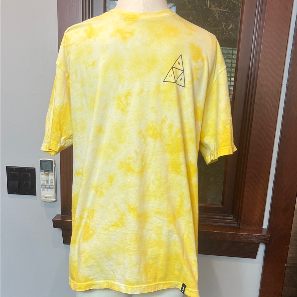 HUF Yellow Tie-Dye Short Sleeve Tee